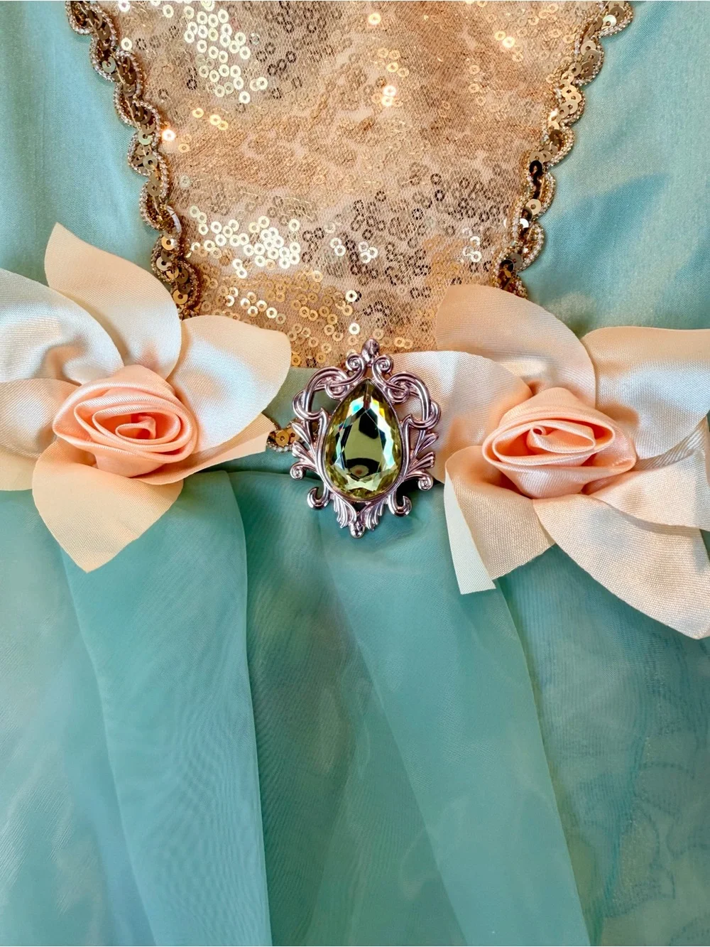 Tiana Costume For Kids, The Princess and the Frog Disney Original Size 13 - Picture 10 of 16